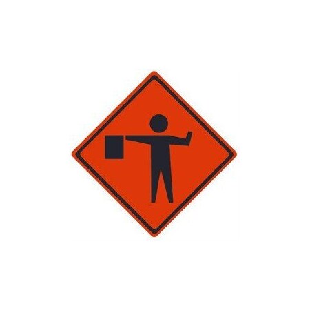 Nmc TRAFFIC, FLAGMAN SYMBOL, 36X36, RUR3608 RUR3608